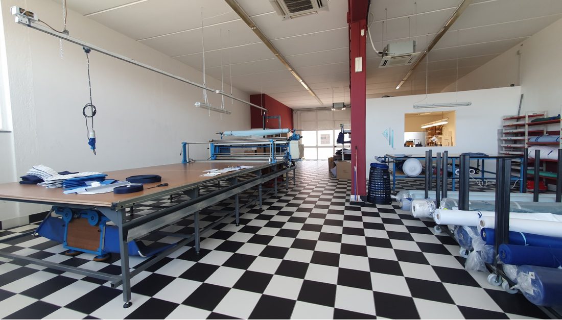 Fabric laying