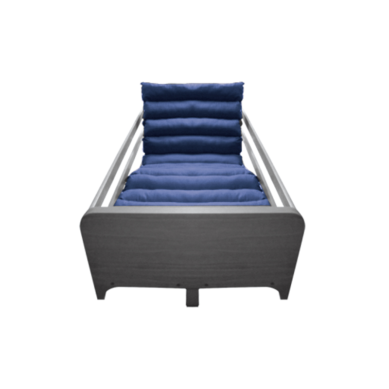 Mattress topper in silicone hollow fiber