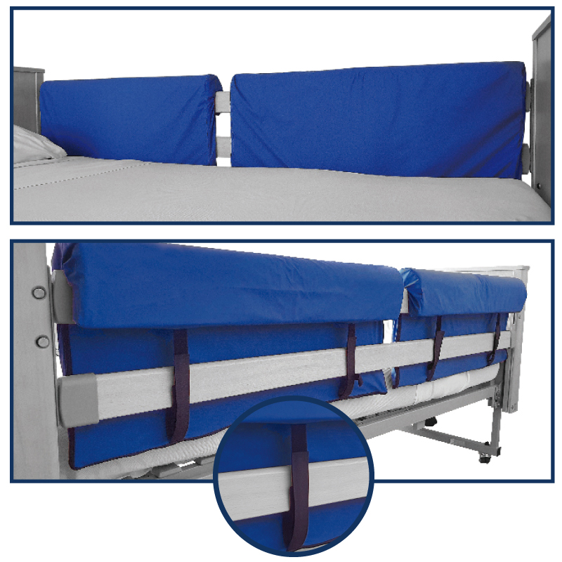 Side guards hook-shaped with velcro – fire-retardant