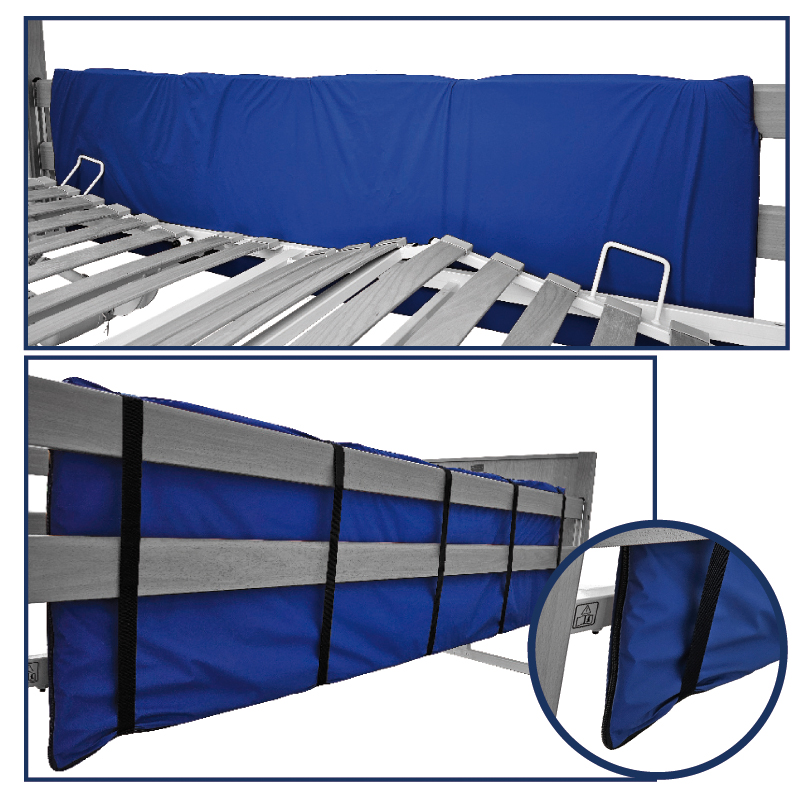 Side guards with fixing tapes and removable cover (2 pieces)
