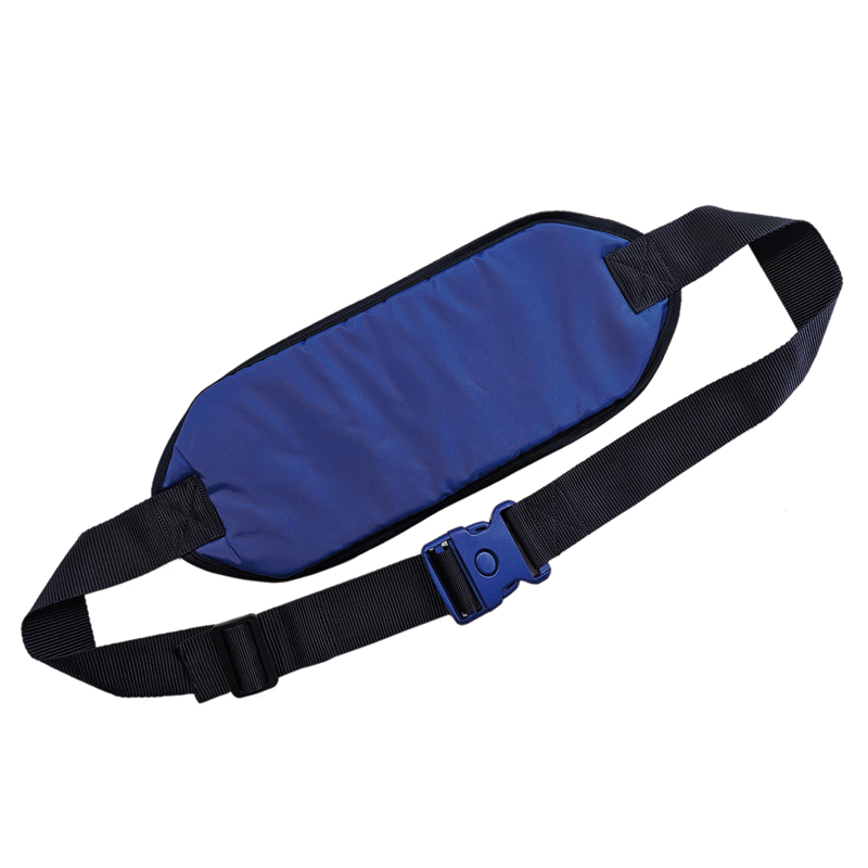 Abdominal belt with safety fastening