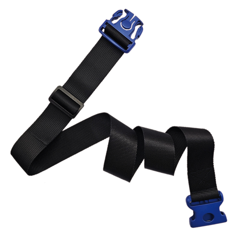 Extension for postural belts with safety fastening