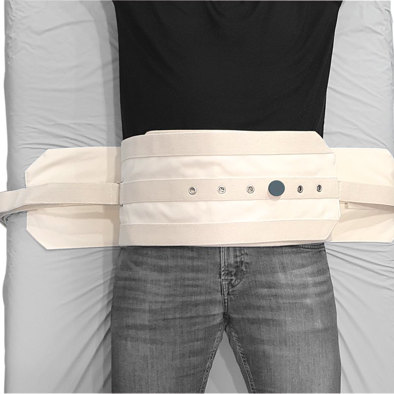 Containment belt for bed double movement